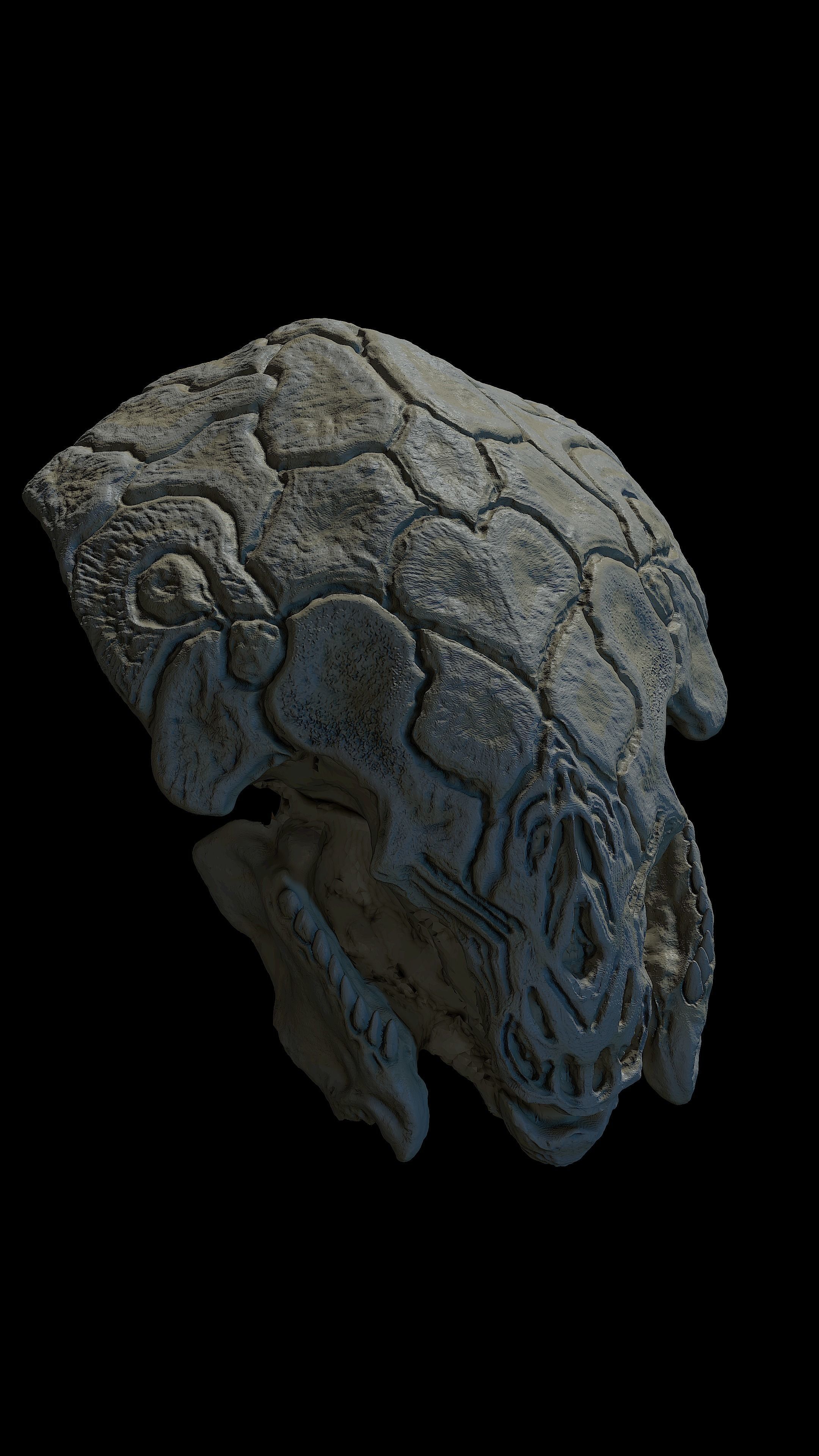 Feral mask From Prey Predator 5 3D print model_7