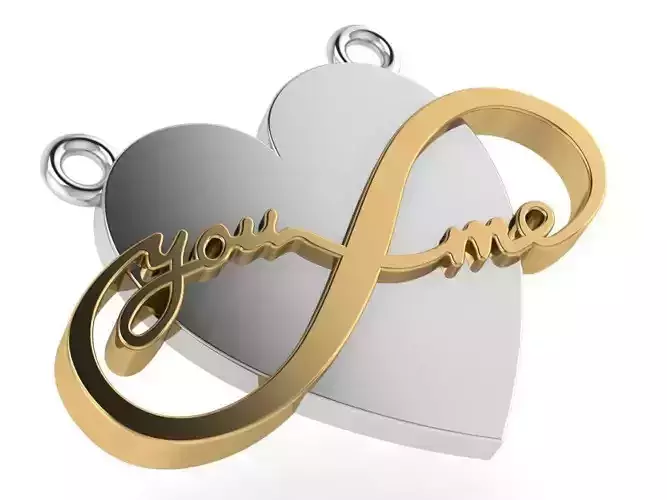 Heart And Infinity Pendant 0231