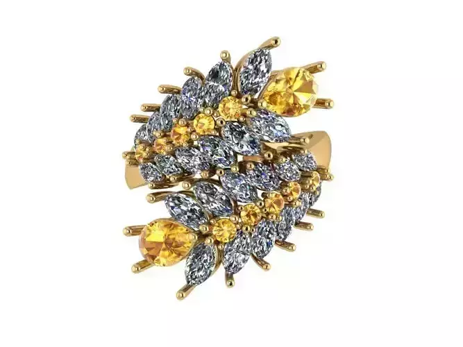 Diamond Bypass Ring 565