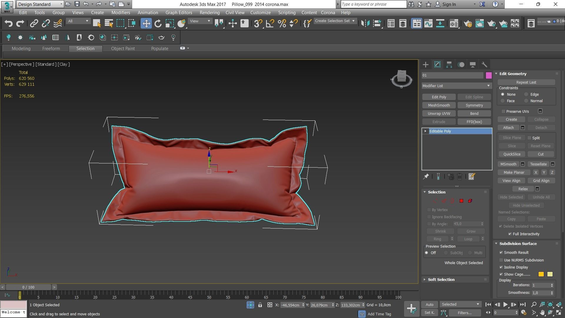 Decorative pillows Houzz set 99 3D model_7