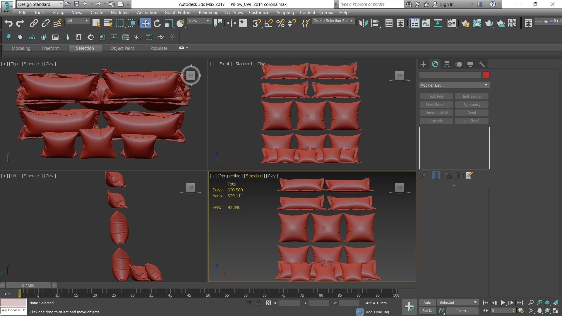 Decorative pillows Houzz set 99 3D model_39