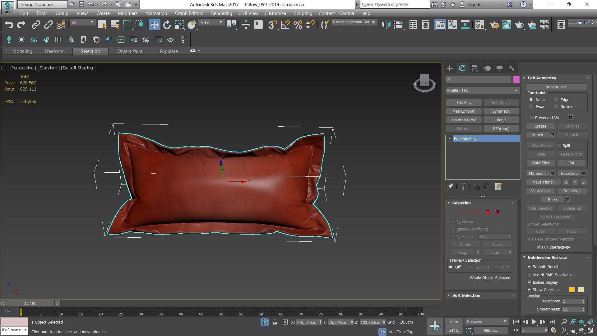 Decorative pillows Houzz set 99 3D model_5