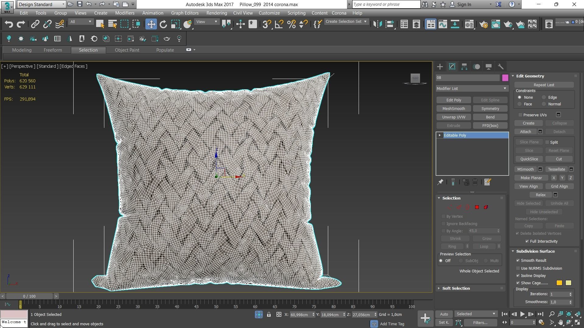 Decorative pillows Houzz set 99 3D model_22