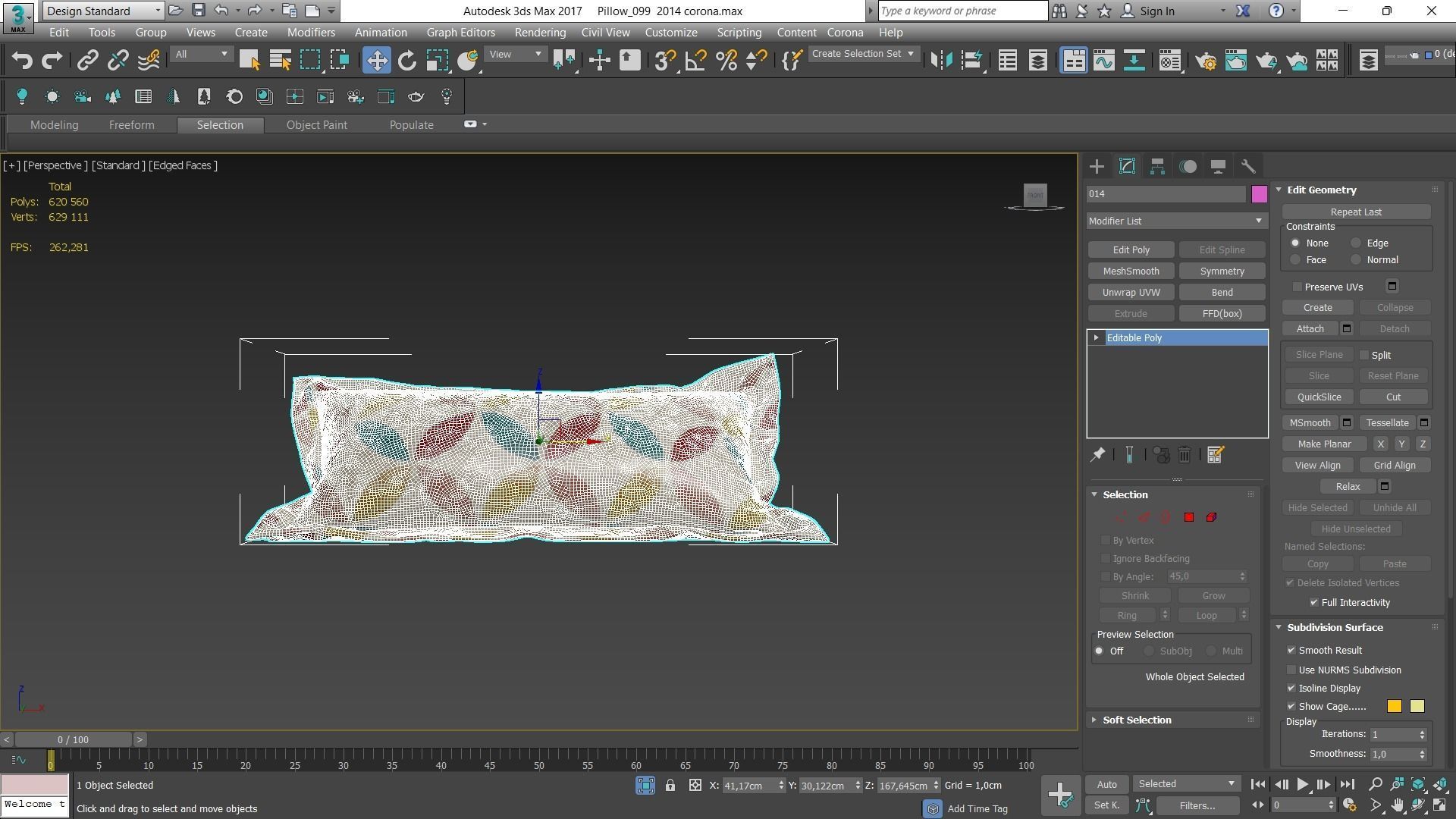 Decorative pillows Houzz set 99 3D model_2