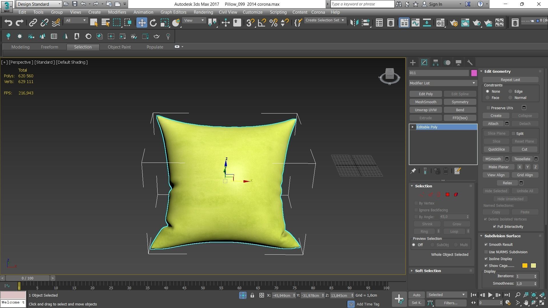 Decorative pillows Houzz set 99 3D model_27