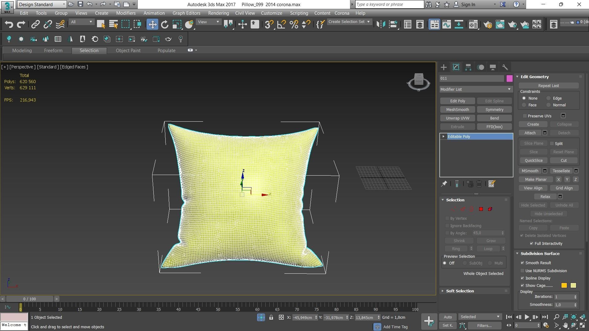 Decorative pillows Houzz set 99 3D model_28