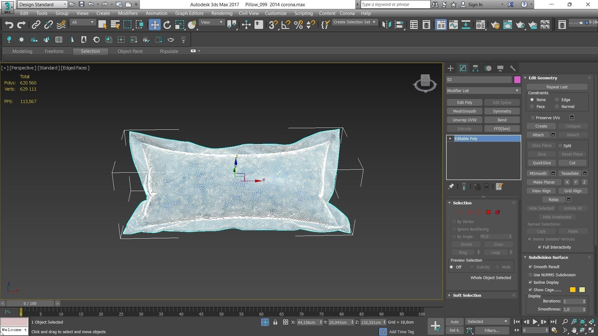 Decorative pillows Houzz set 99 3D model_10