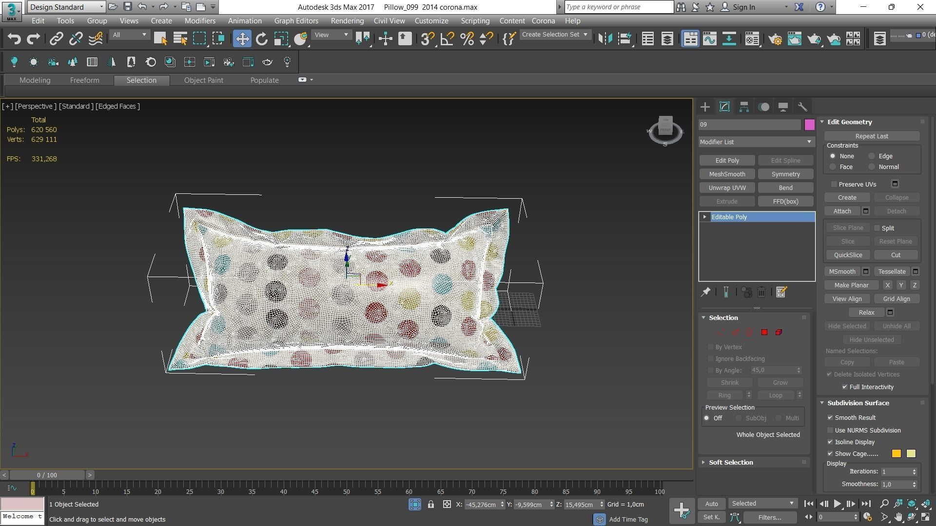 Decorative pillows Houzz set 99 3D model_24