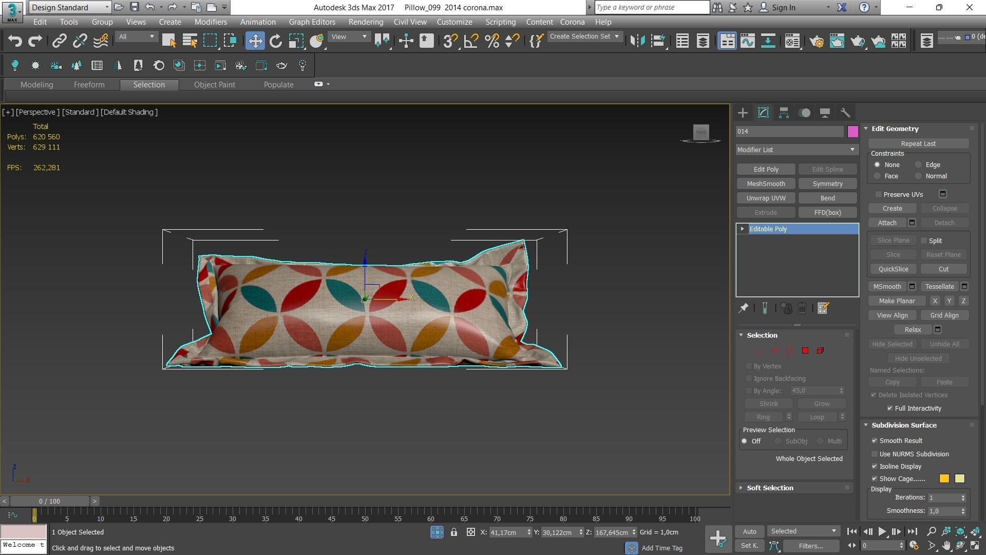 Decorative pillows Houzz set 99 3D model_1