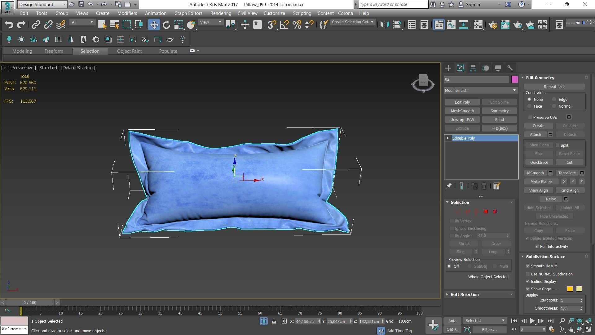 Decorative pillows Houzz set 99 3D model_9