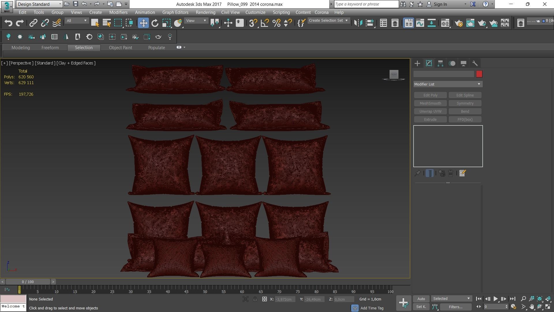 Decorative pillows Houzz set 99 3D model_40