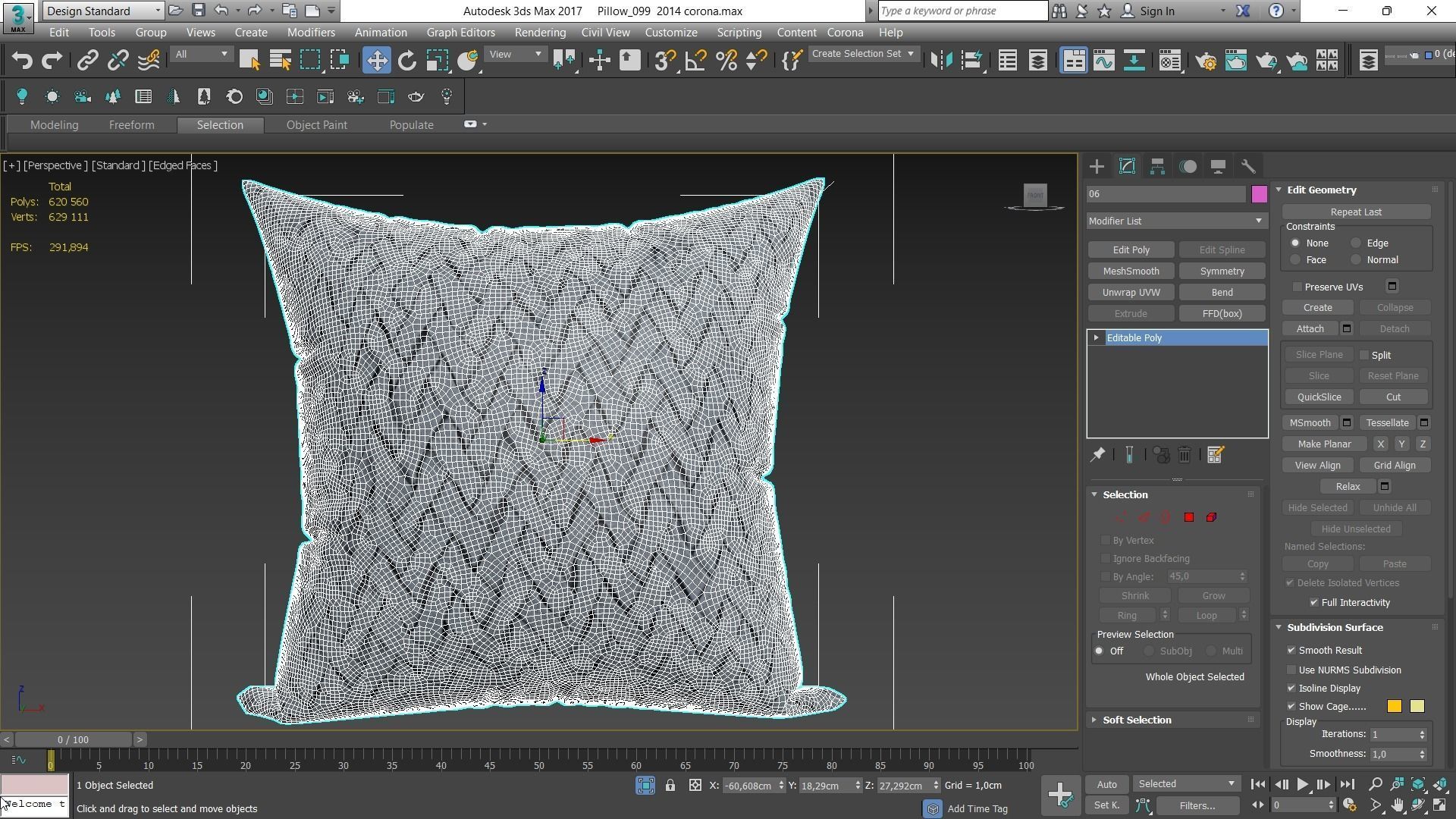 Decorative pillows Houzz set 99 3D model_18