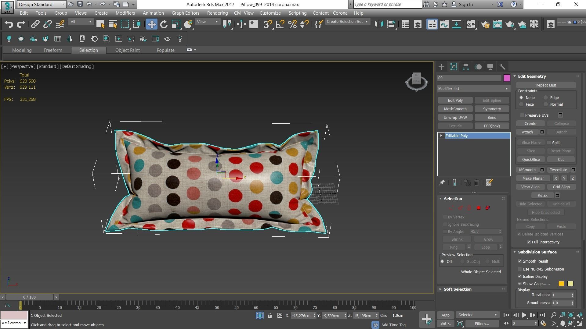 Decorative pillows Houzz set 99 3D model_23