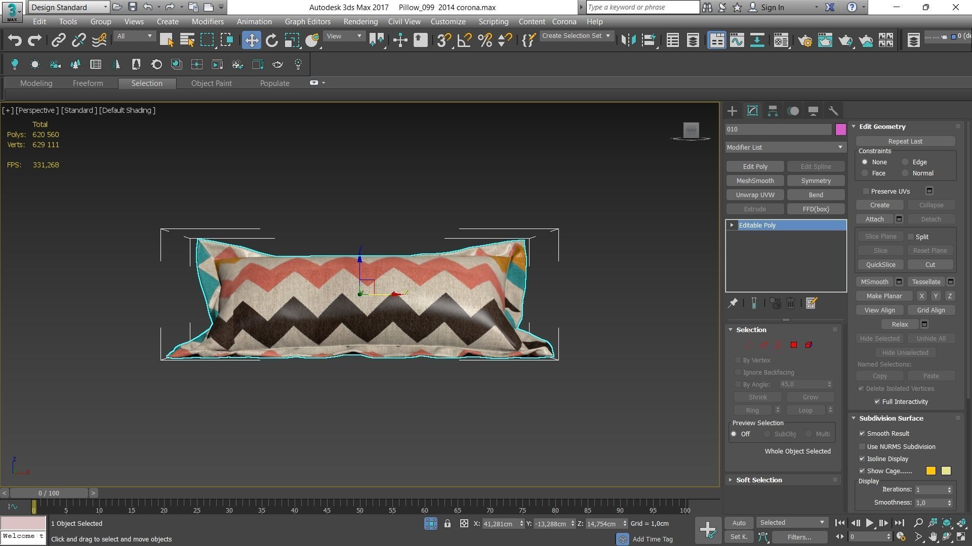 Decorative pillows Houzz set 99 3D model_25