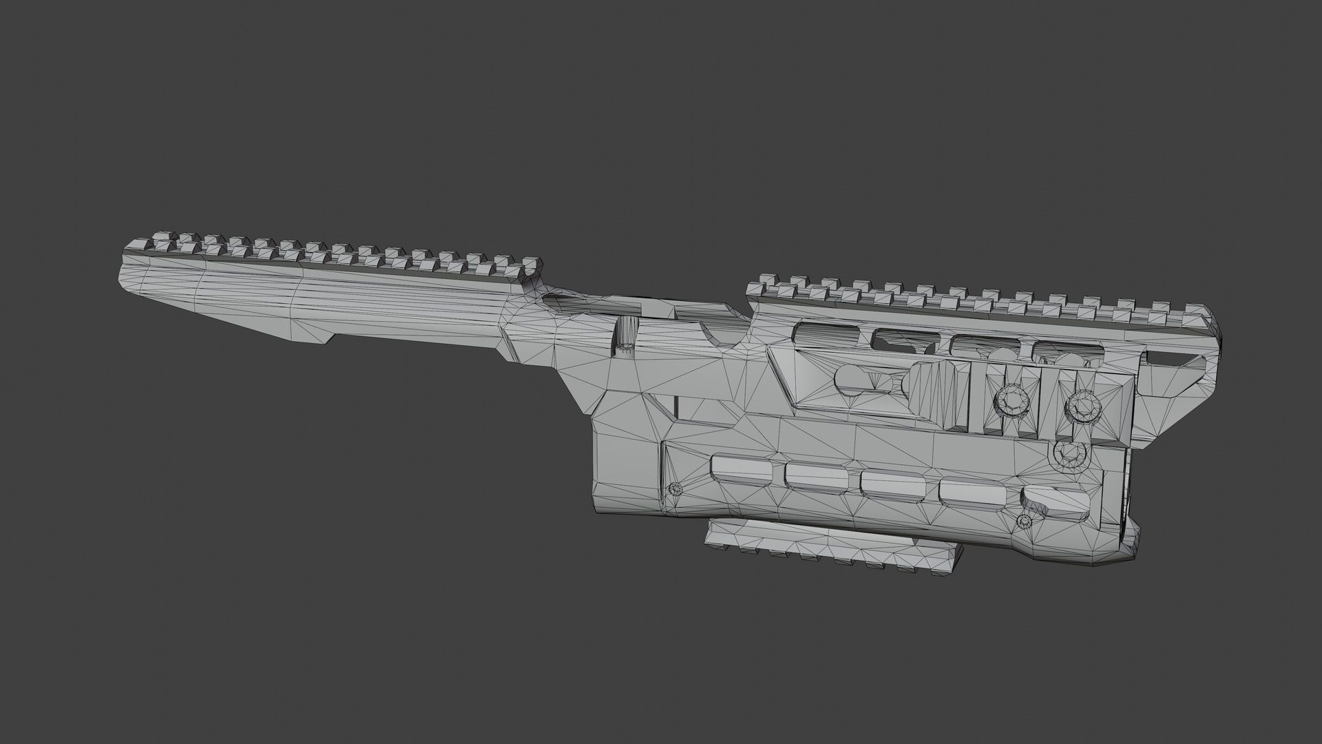 XRS47YG AK74 Handguard Low-poly 3D model_7