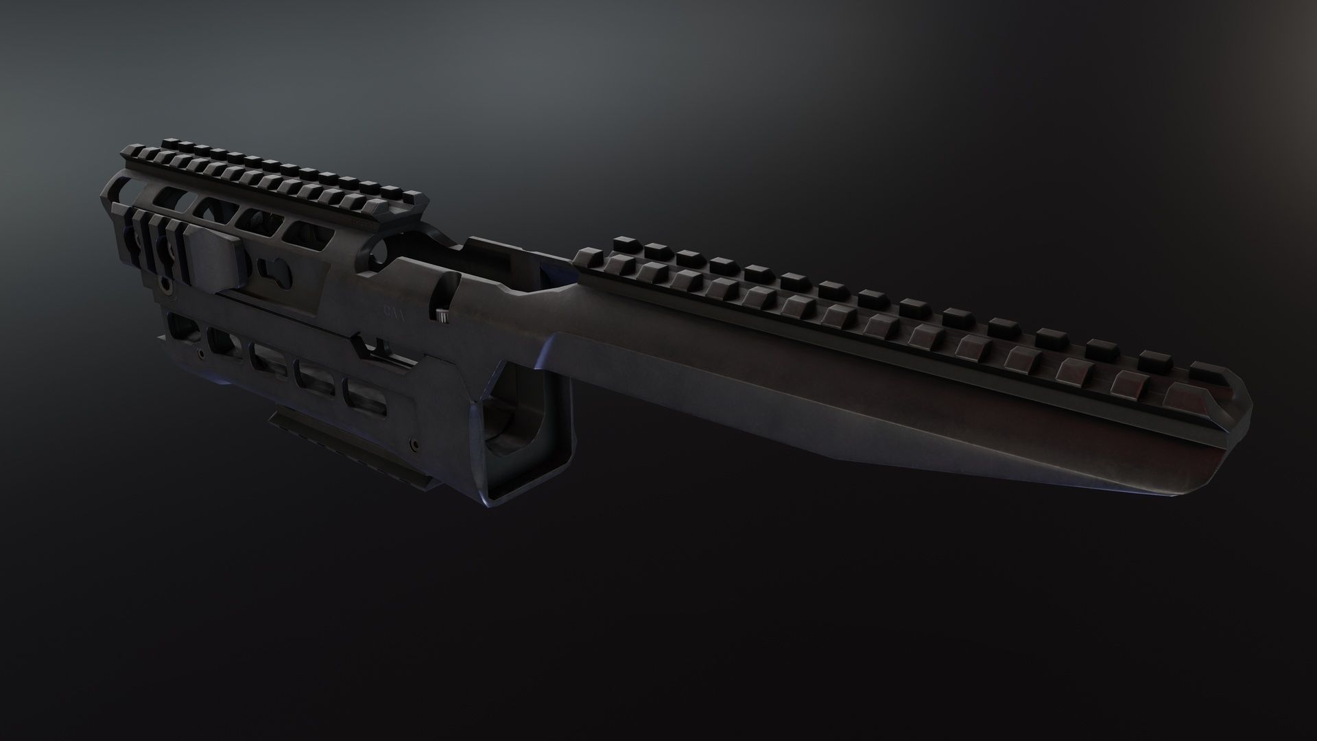 XRS47YG AK74 Handguard Low-poly 3D model_5