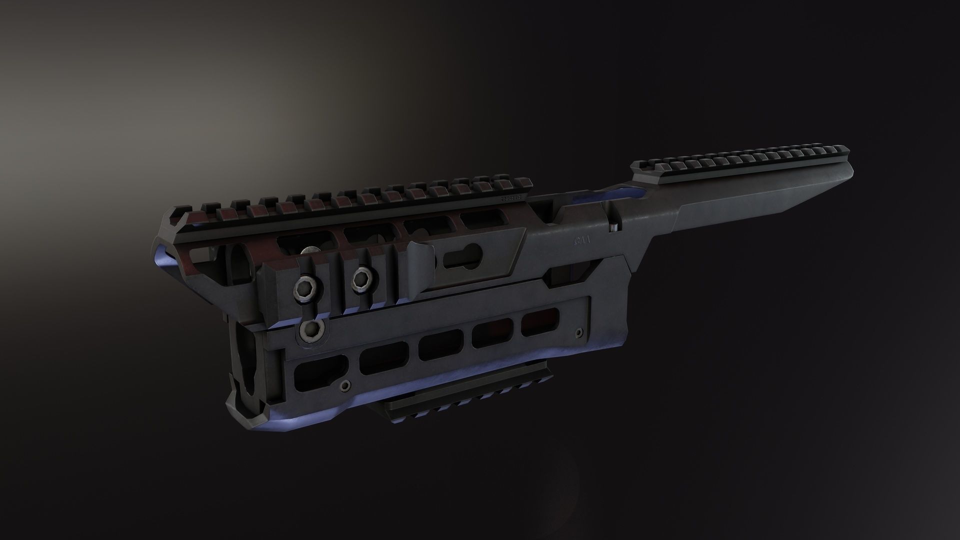 XRS47YG AK74 Handguard Low-poly 3D model_1