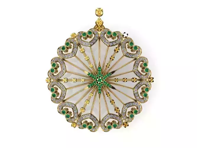 Round Diamond Pendant 567