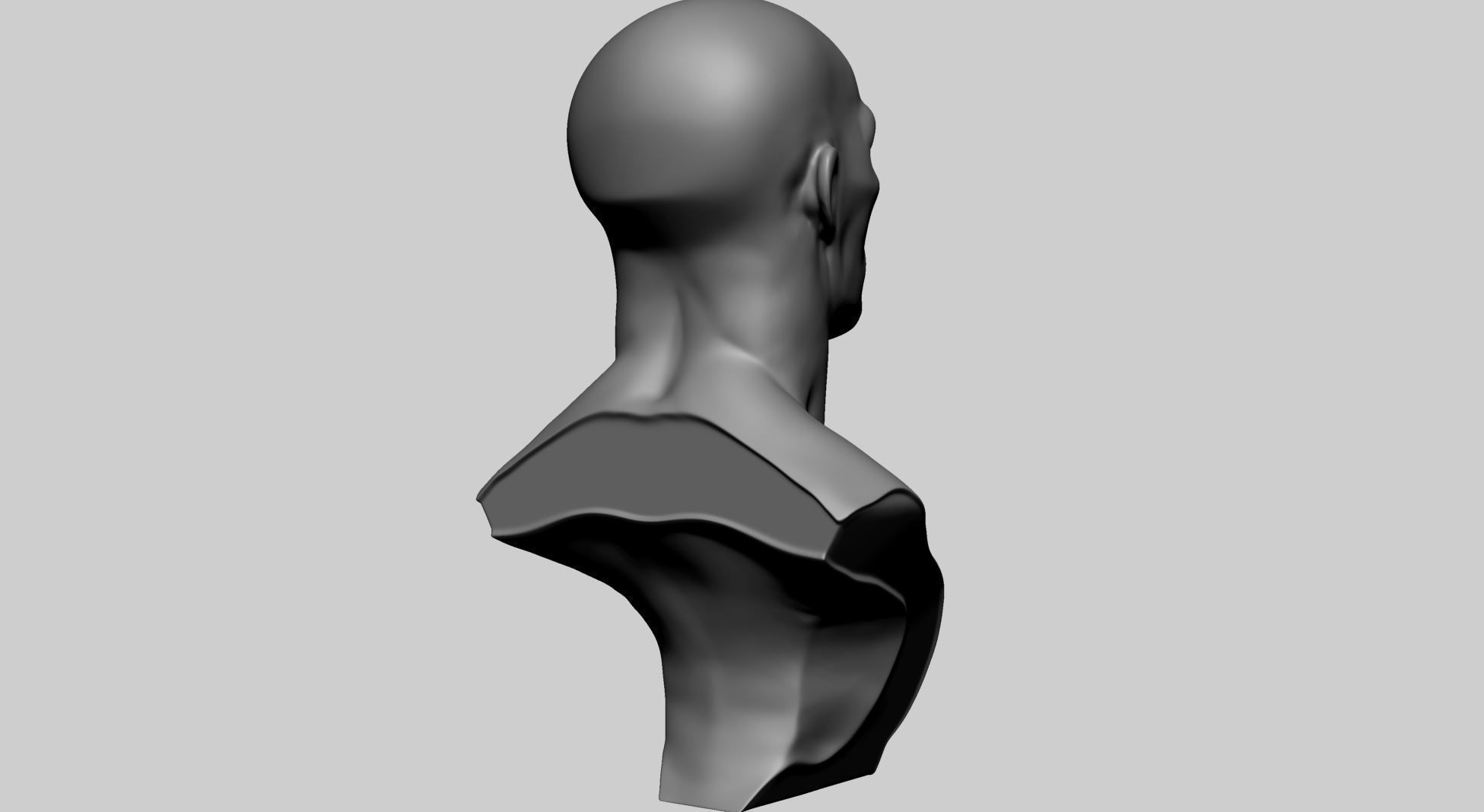 Stylized Male Head C 3D model_2