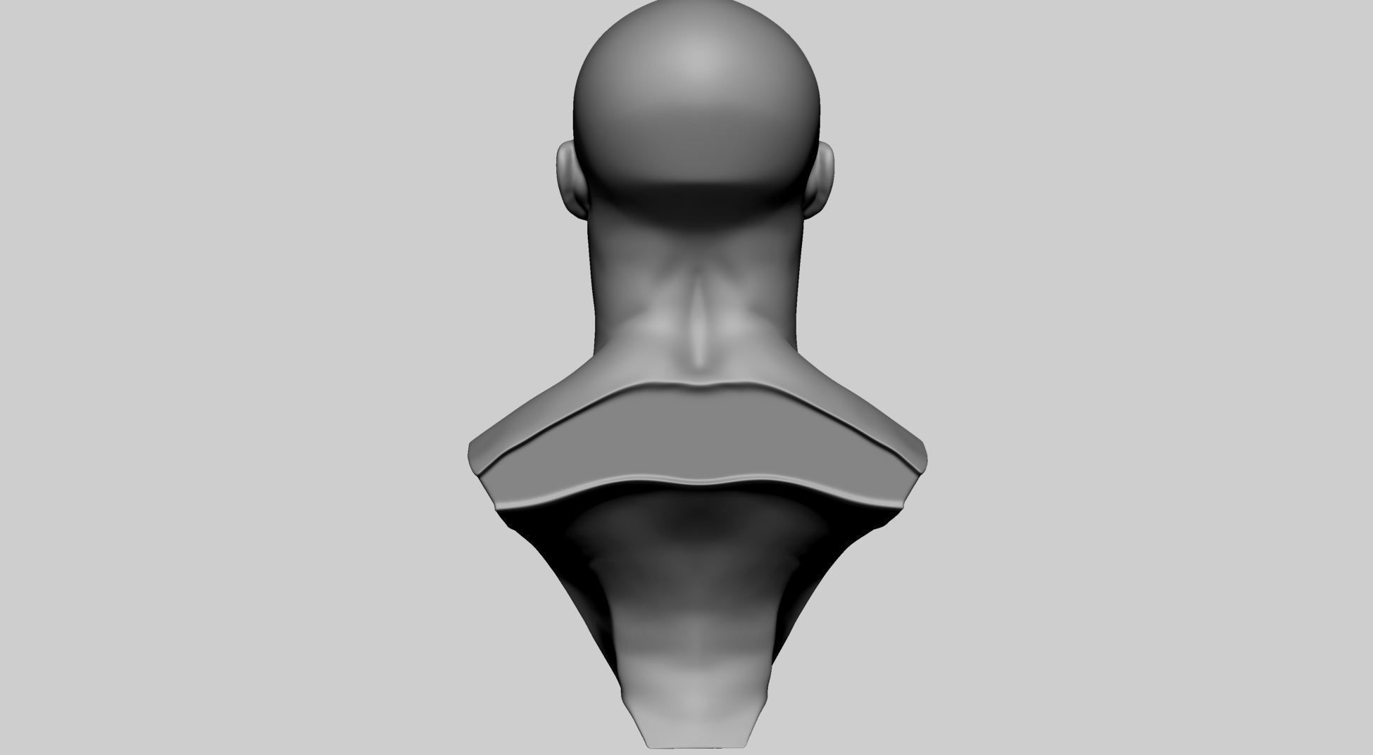Stylized Male Head C 3D model_3