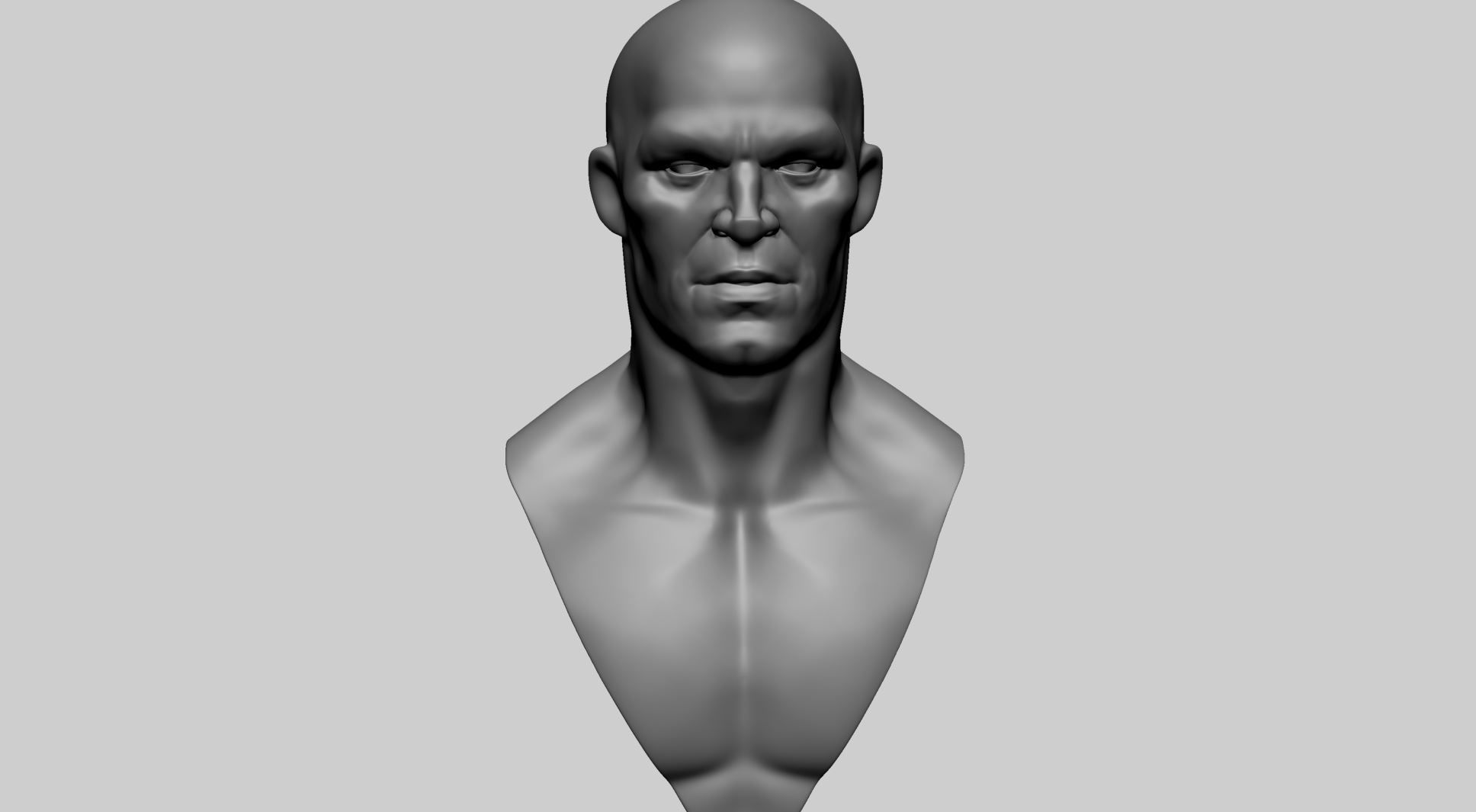 Stylized Male Head C 3D model_8