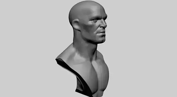 Stylized Male Head C 3D model