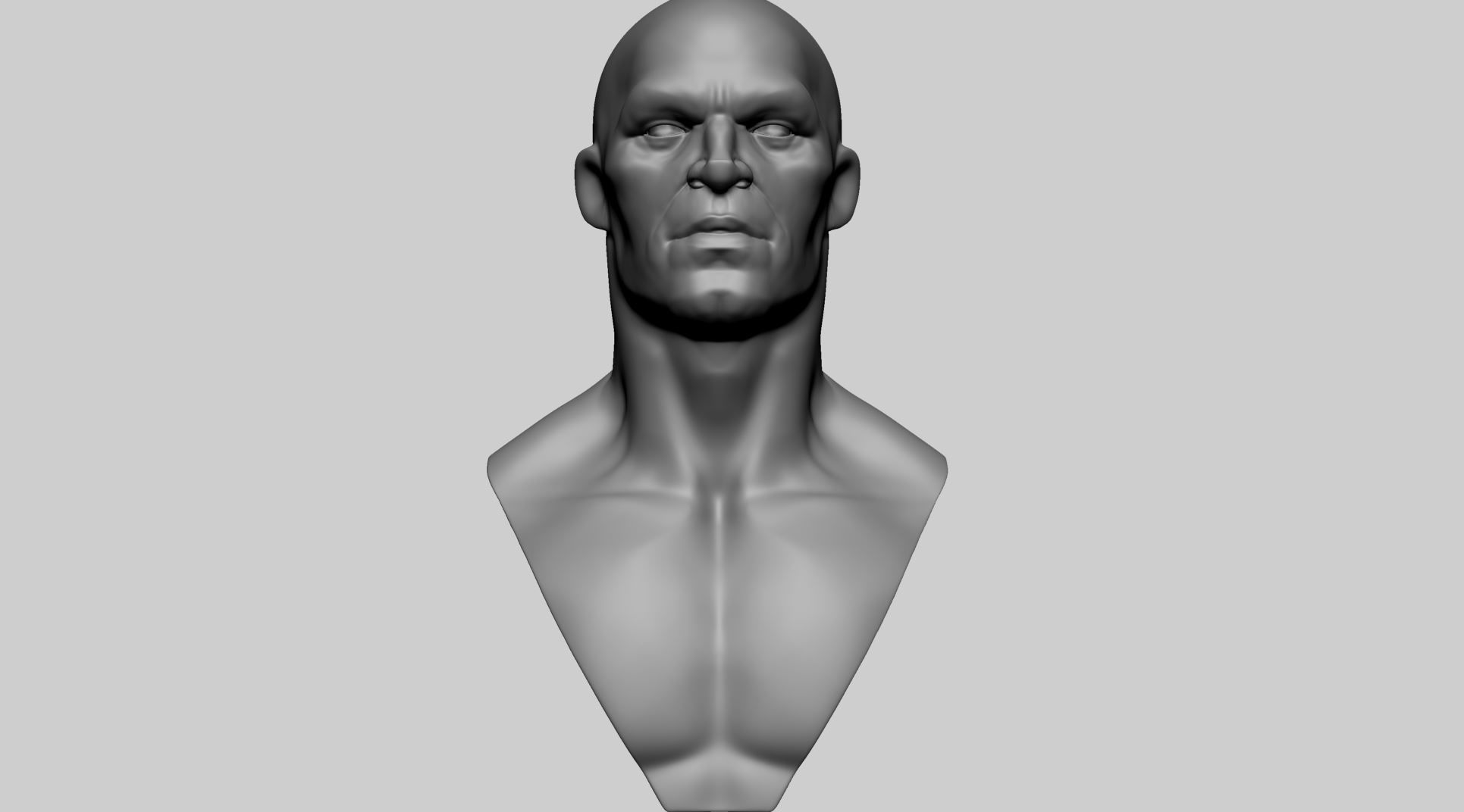 Stylized Male Head C 3D model_7