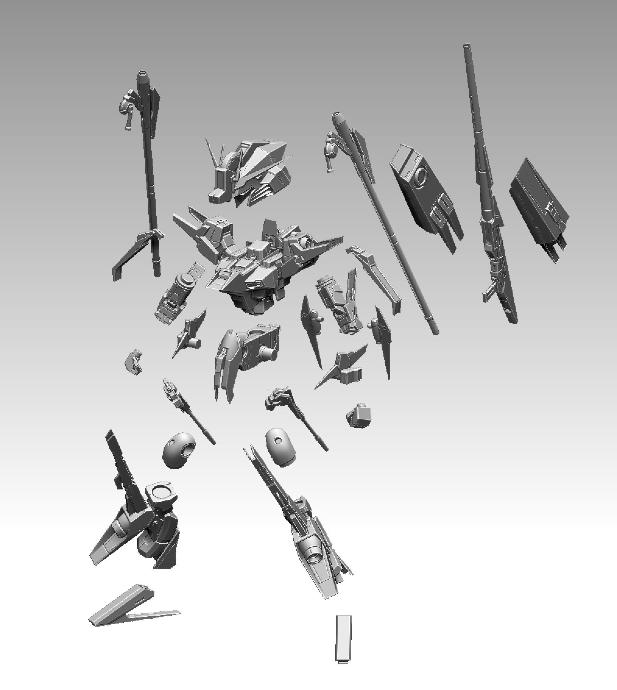 Chibi Tytanz Ex-S Gundam 3D print model_2