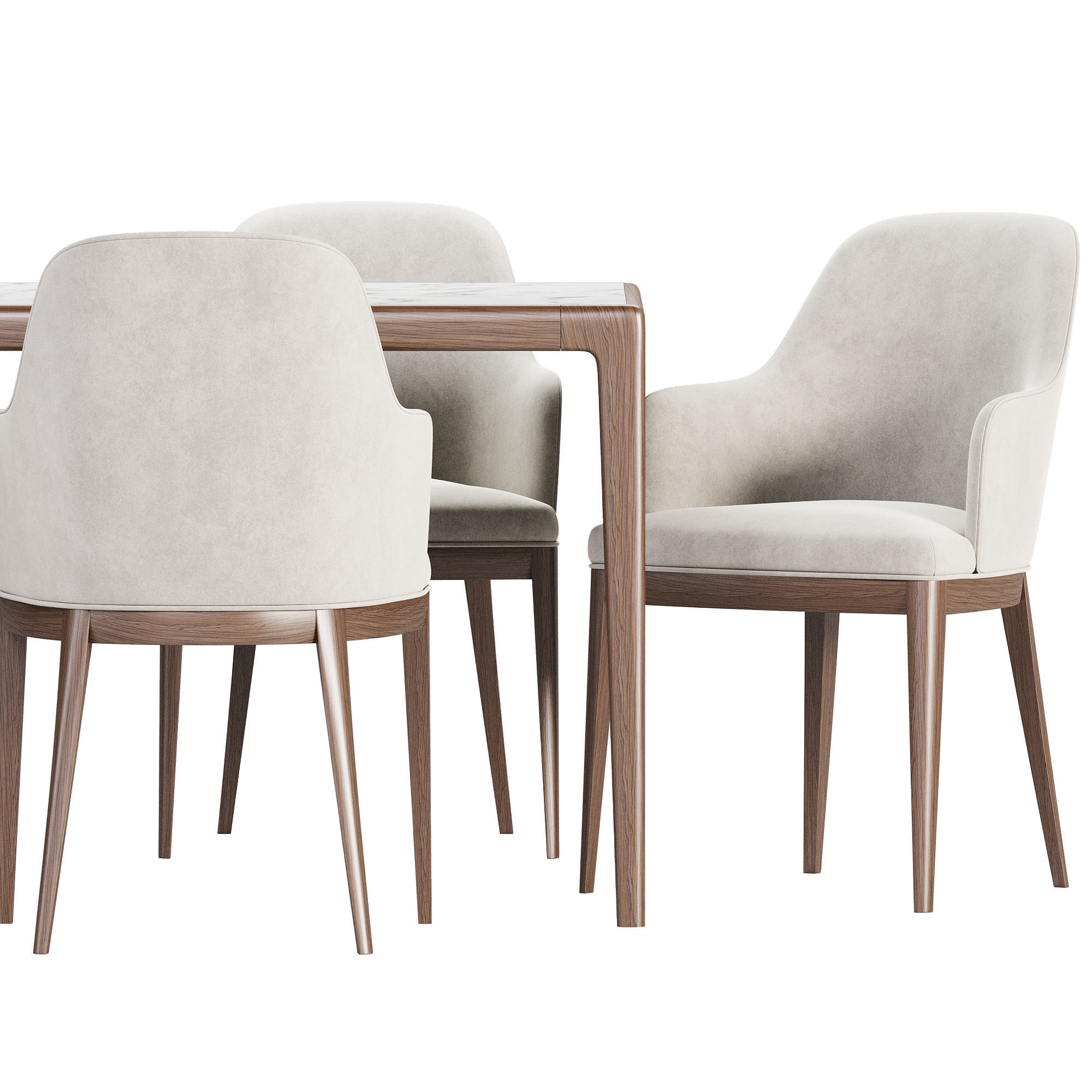 Dining Set 10 3D model_2