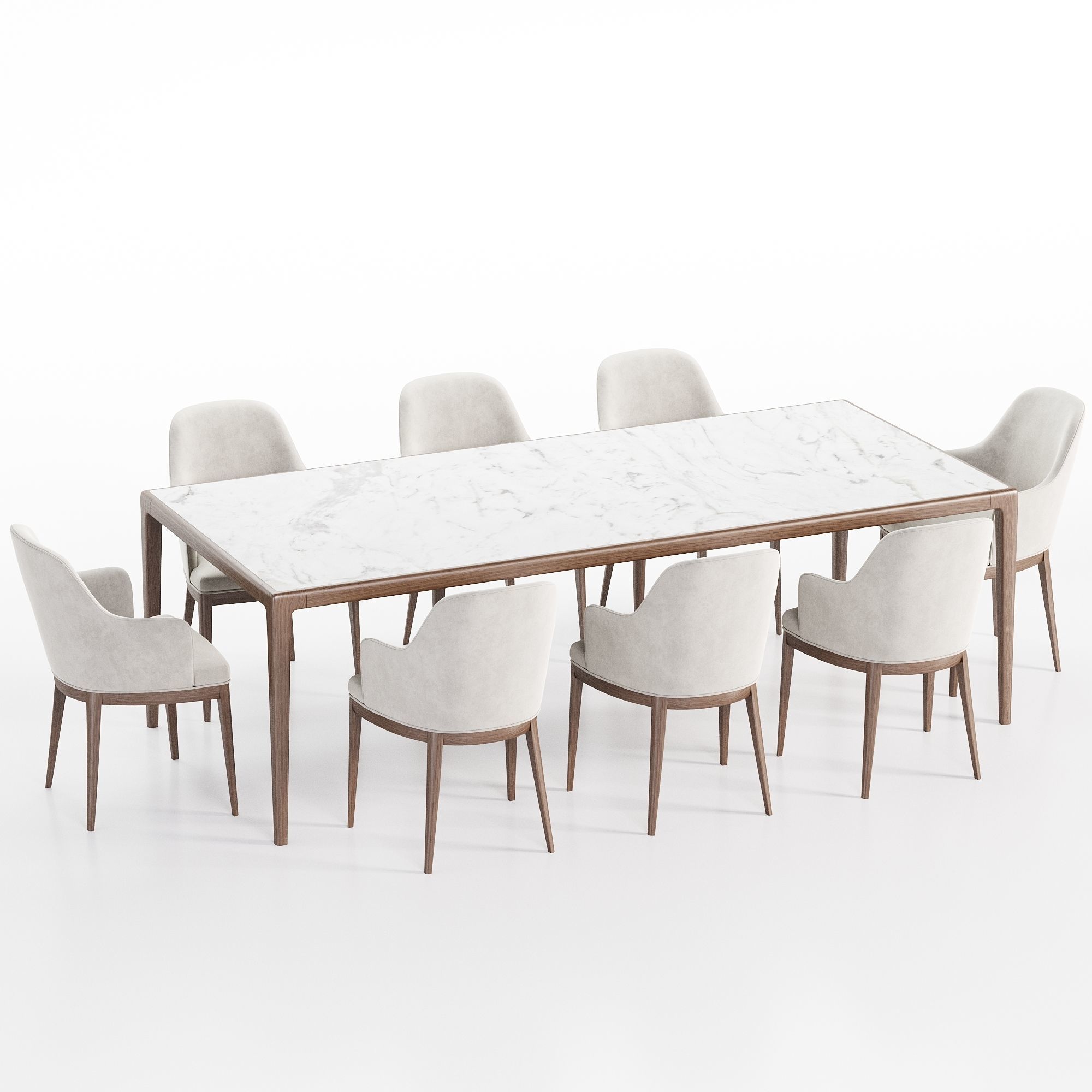 Dining Set 10 3D model_1