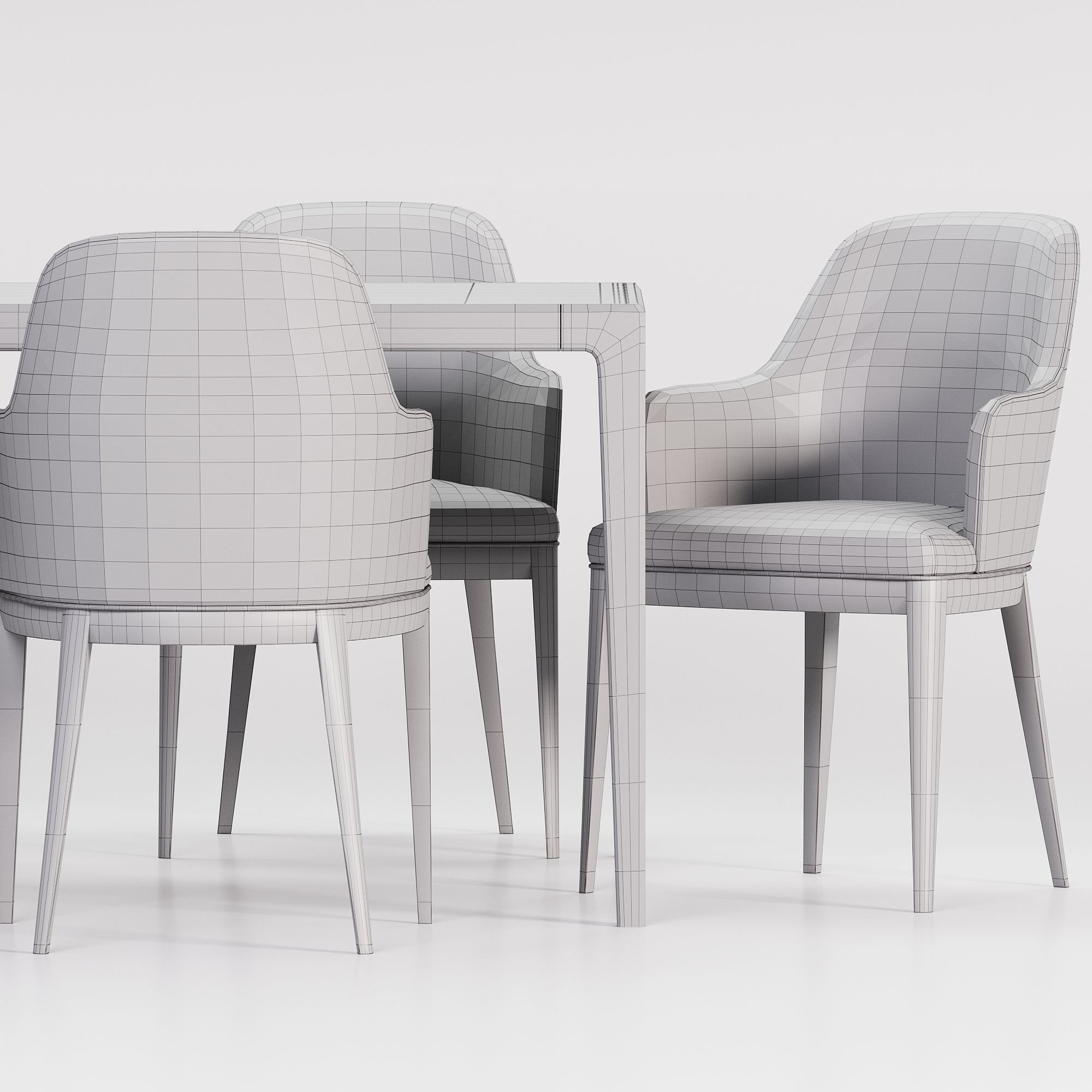 Dining Set 10 3D model_7