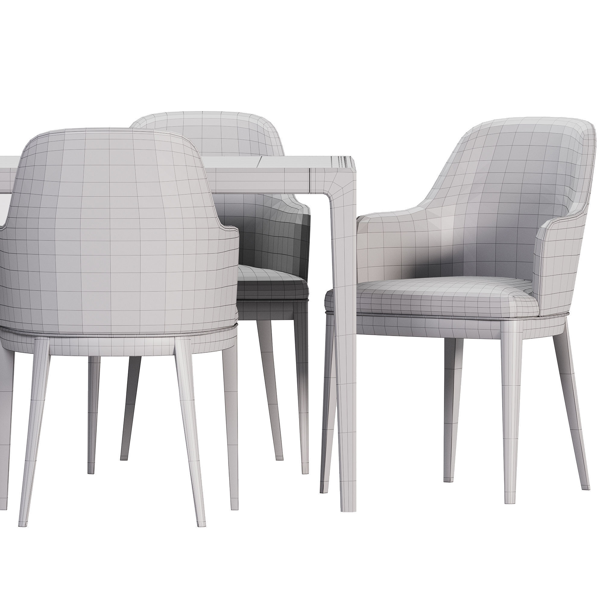 Dining Set 10 3D model_3