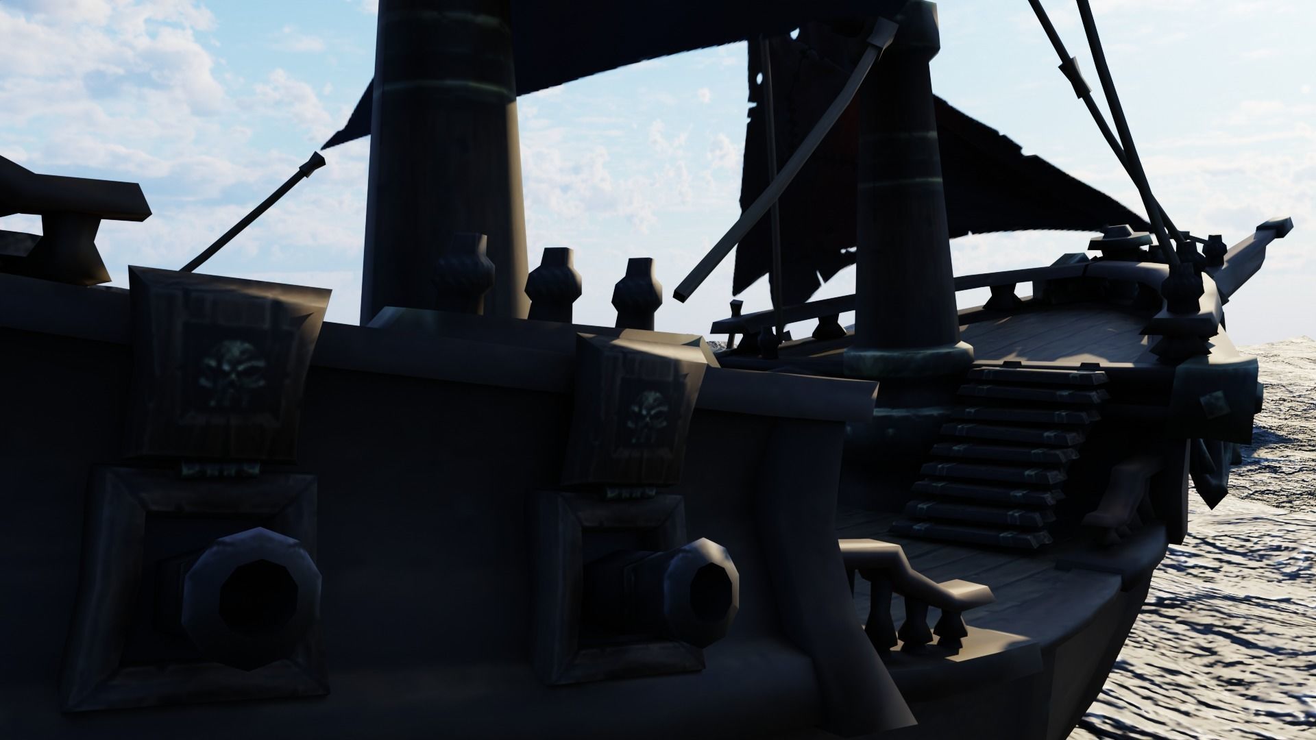 WOW Pirate Ship 3D model_4