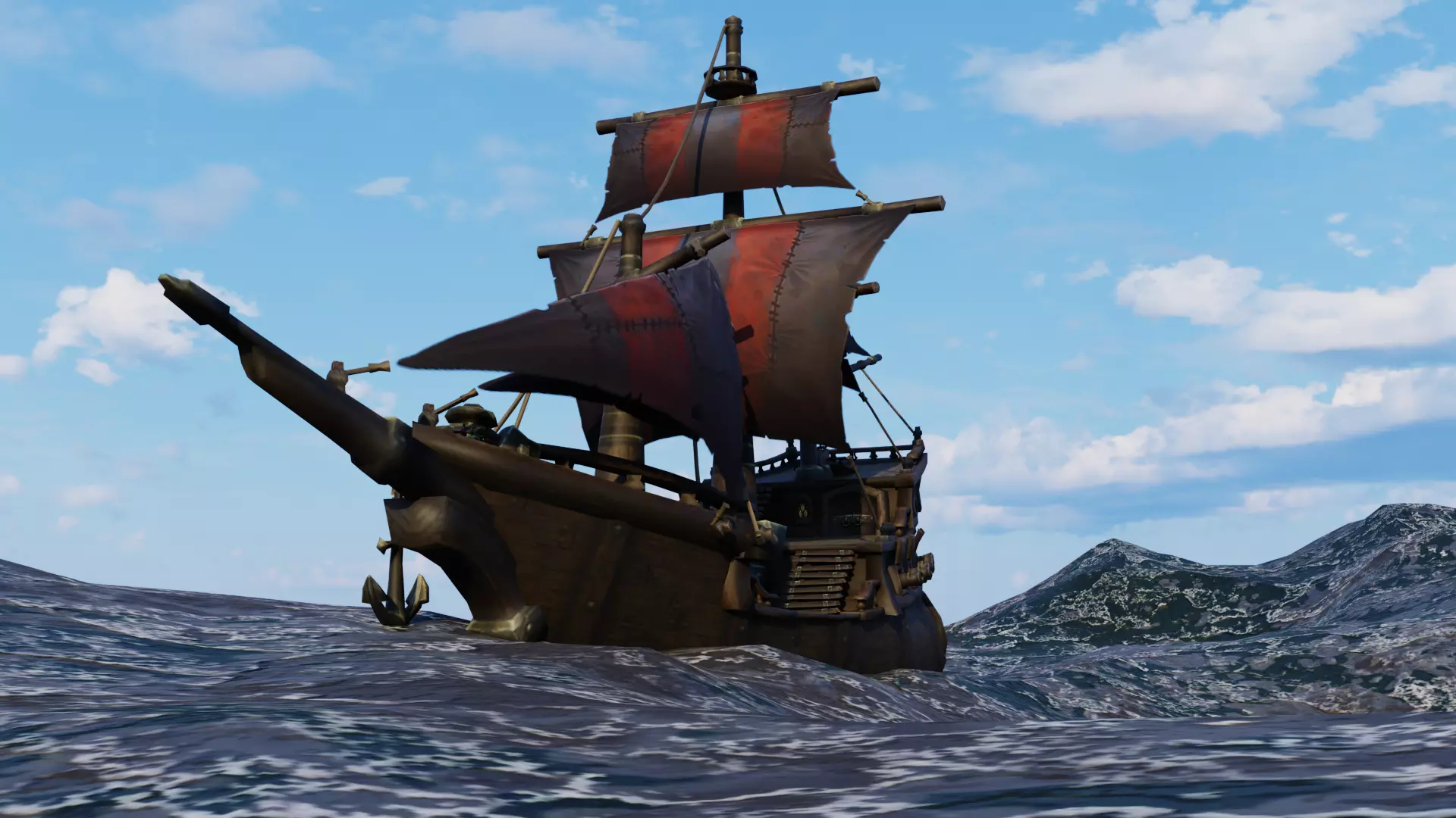 WOW Pirate Ship 3D model_0