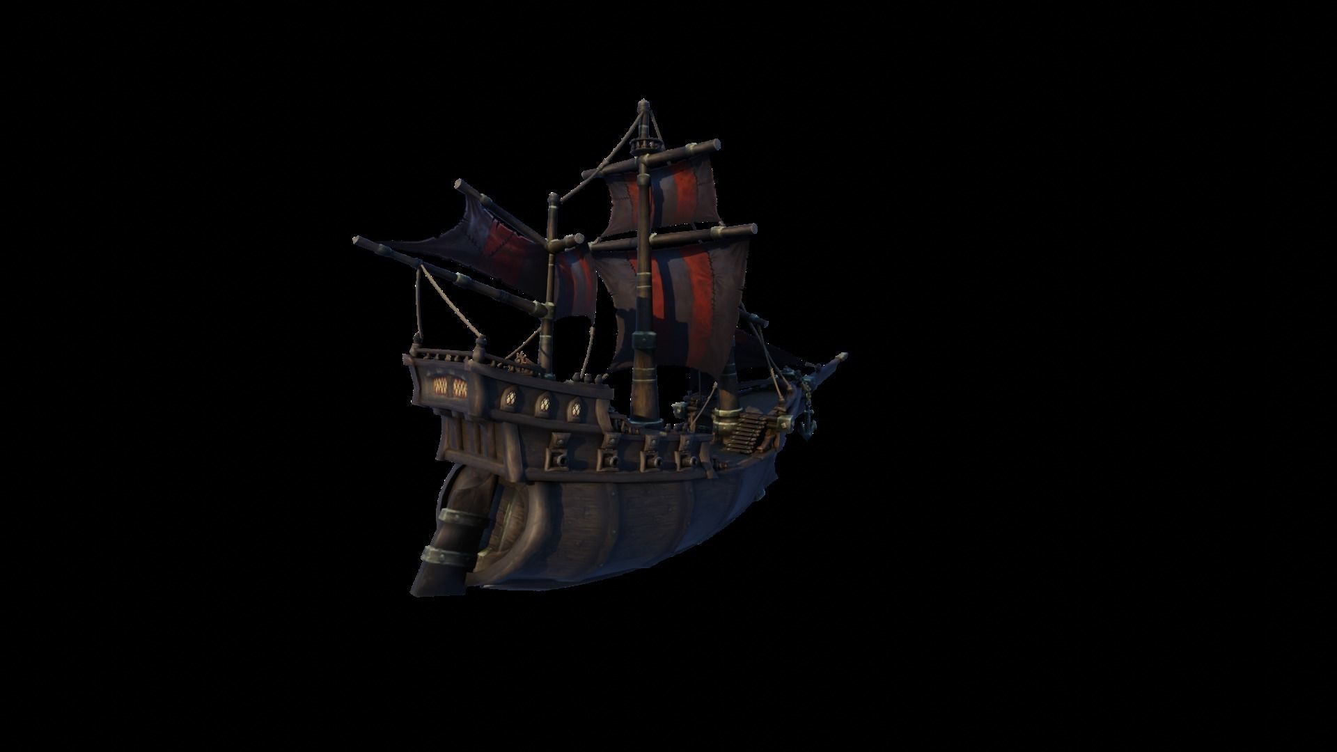 WOW Pirate Ship 3D model_18