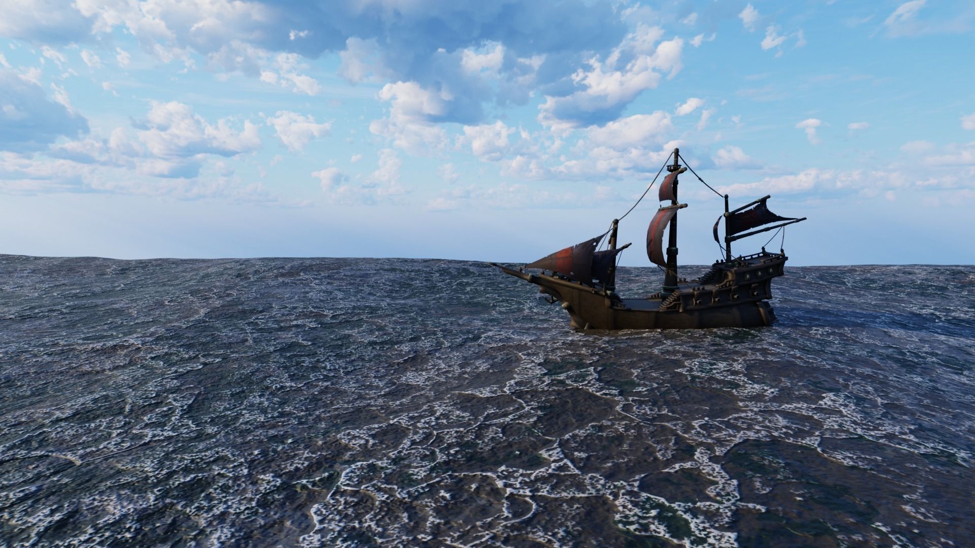 WOW Pirate Ship 3D model_8