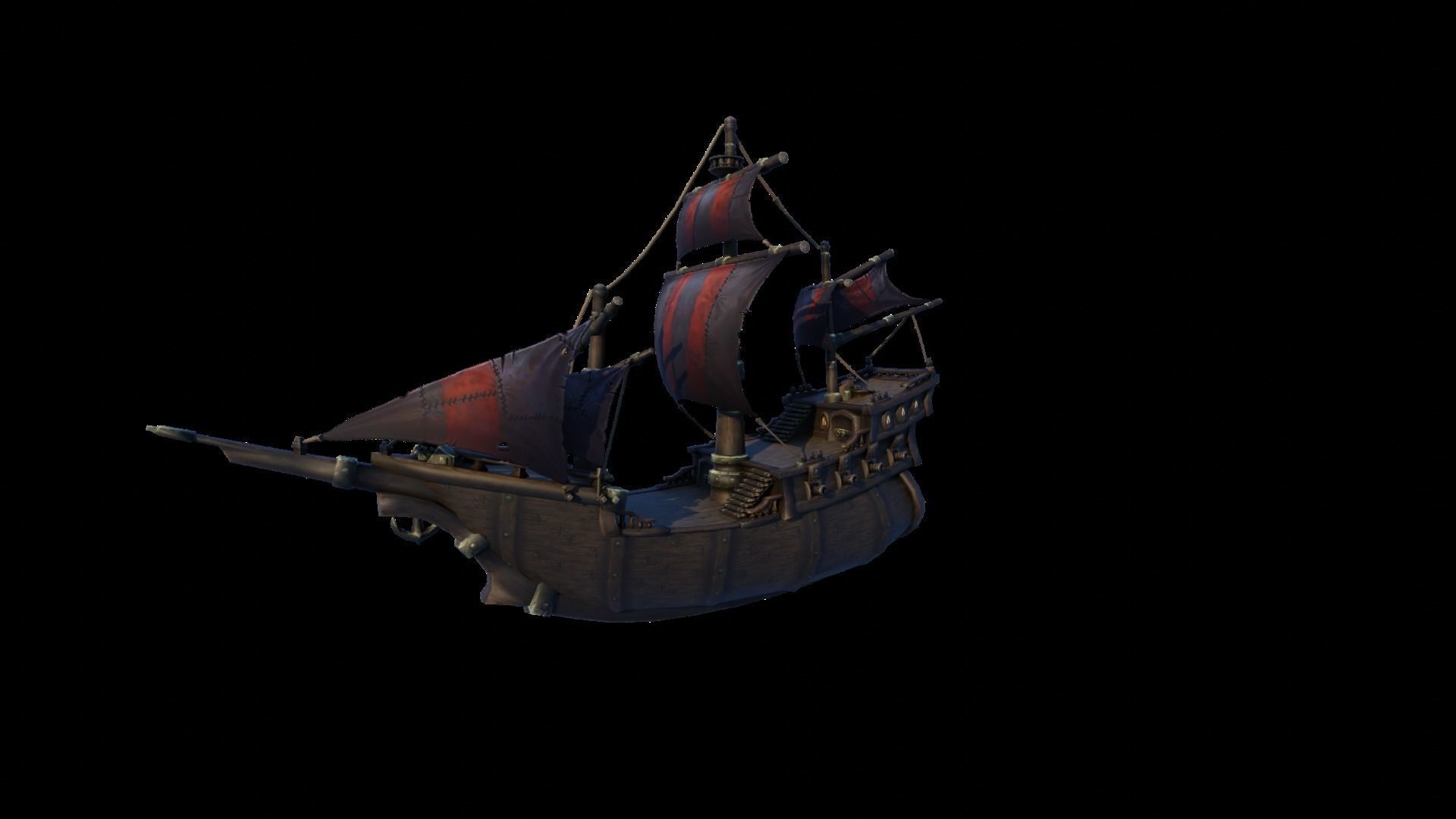WOW Pirate Ship 3D model_27