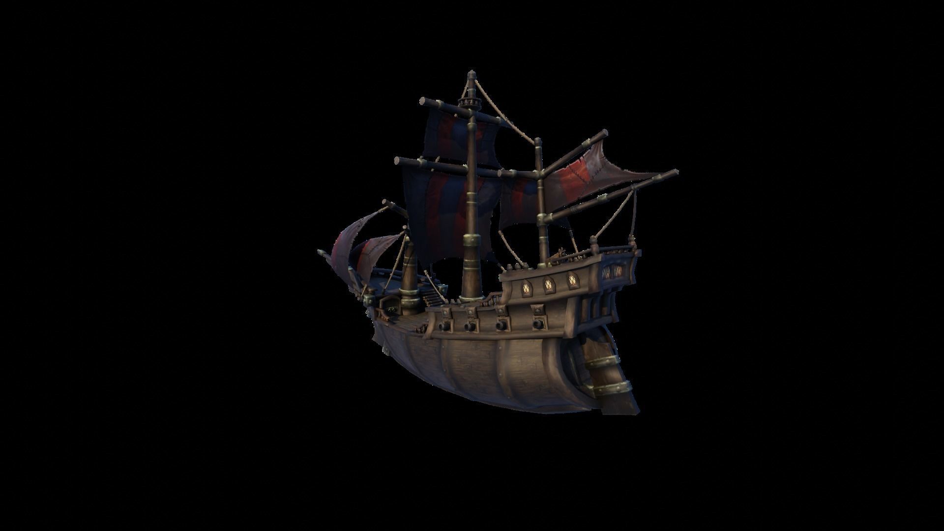 WOW Pirate Ship 3D model_23