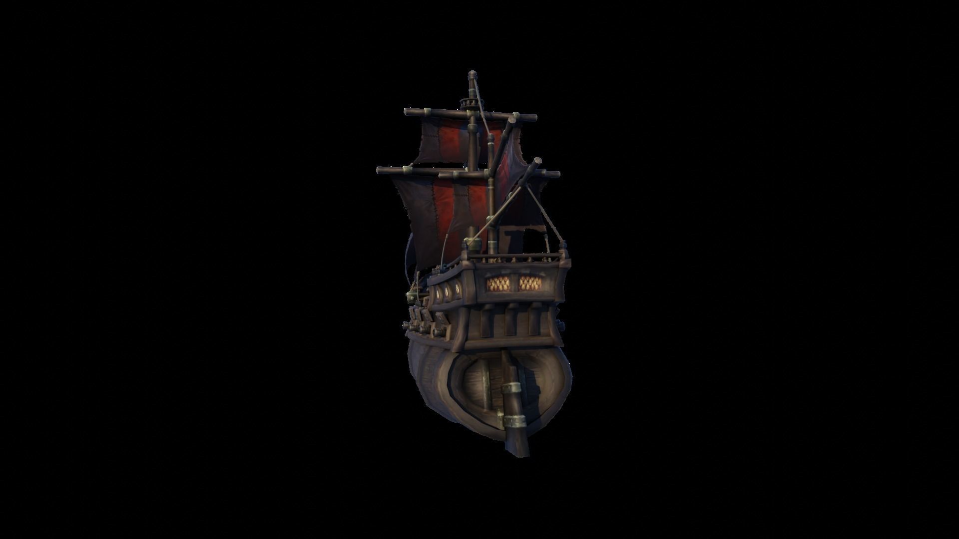WOW Pirate Ship 3D model_21