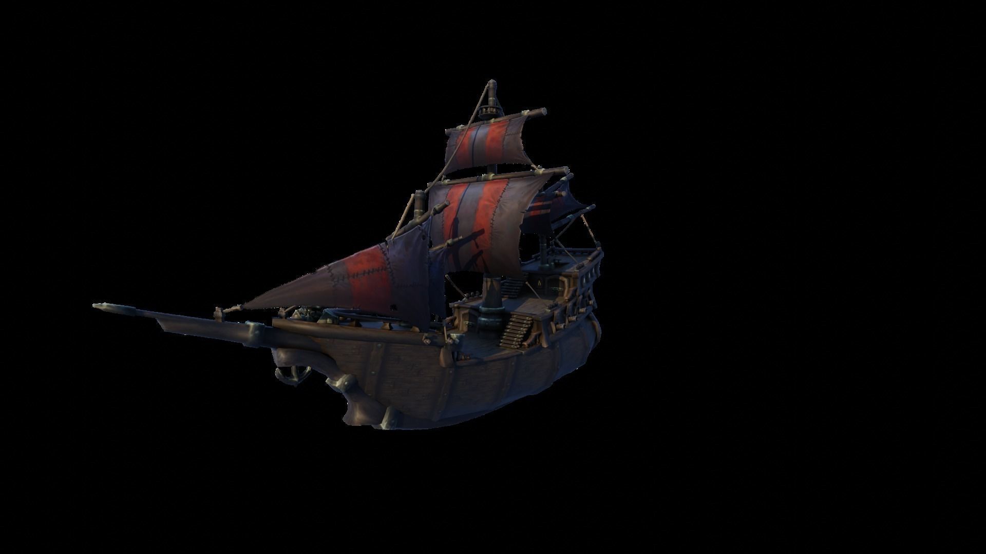 WOW Pirate Ship 3D model_28