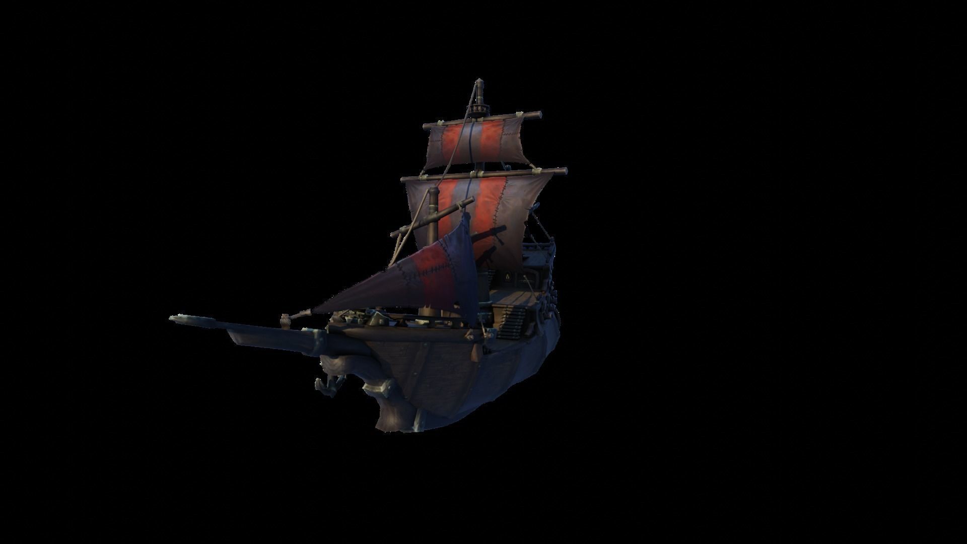 WOW Pirate Ship 3D model_9