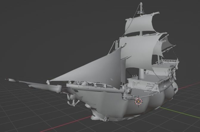 WOW Pirate Ship 3D model_29
