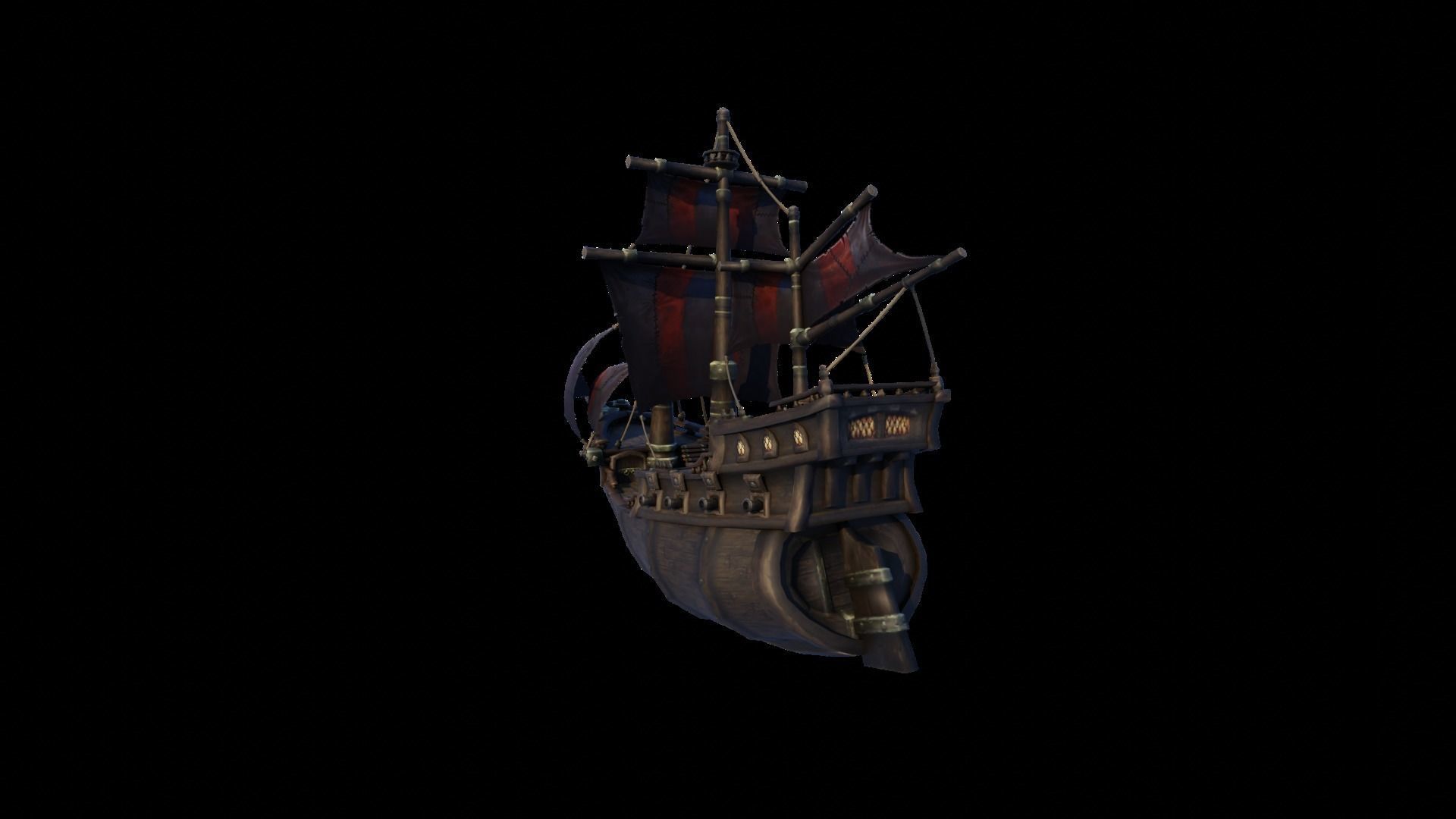WOW Pirate Ship 3D model_22