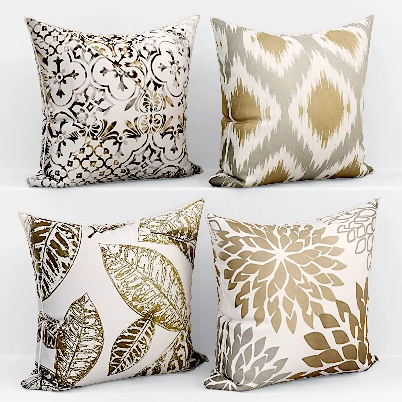 Decorative pillows Houzz set 101 3D model_0
