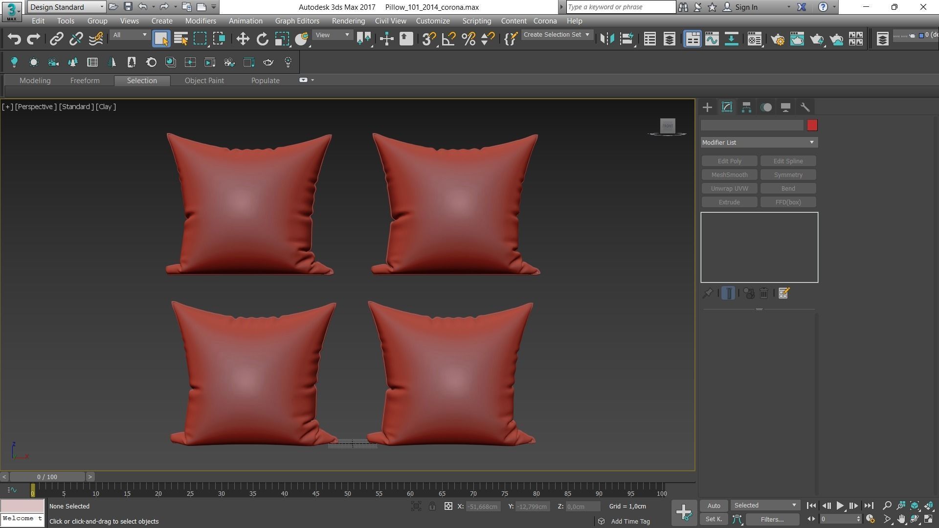 Decorative pillows Houzz set 101 3D model_1