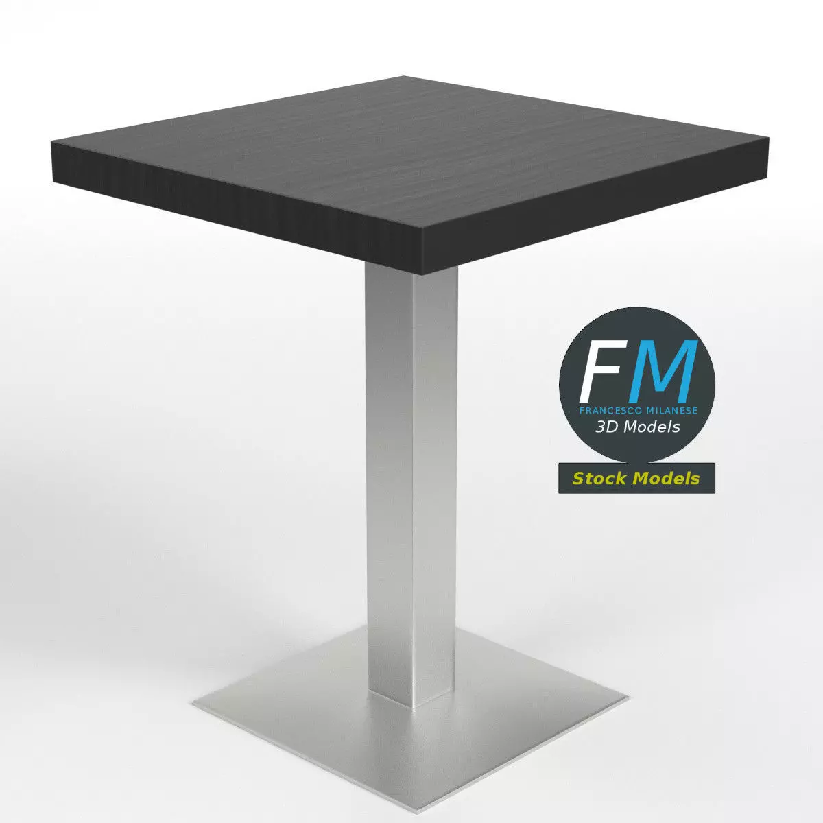 Bar table 2 3D model_0