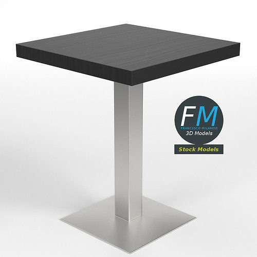 Bar table 2 3D model