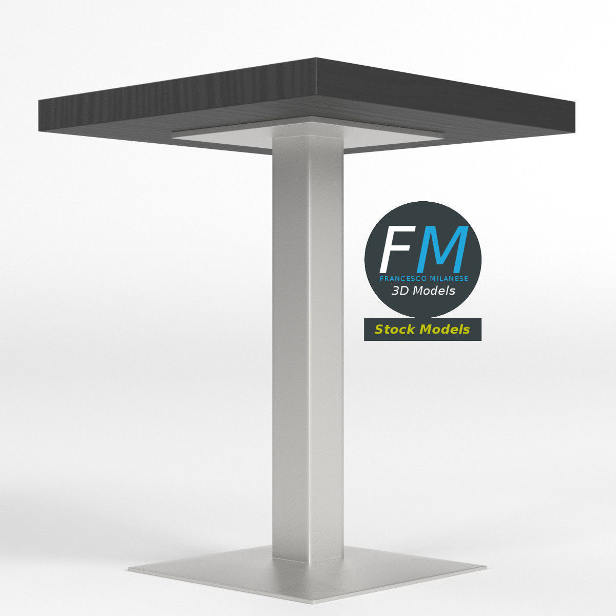 Bar table 2 3D model_3