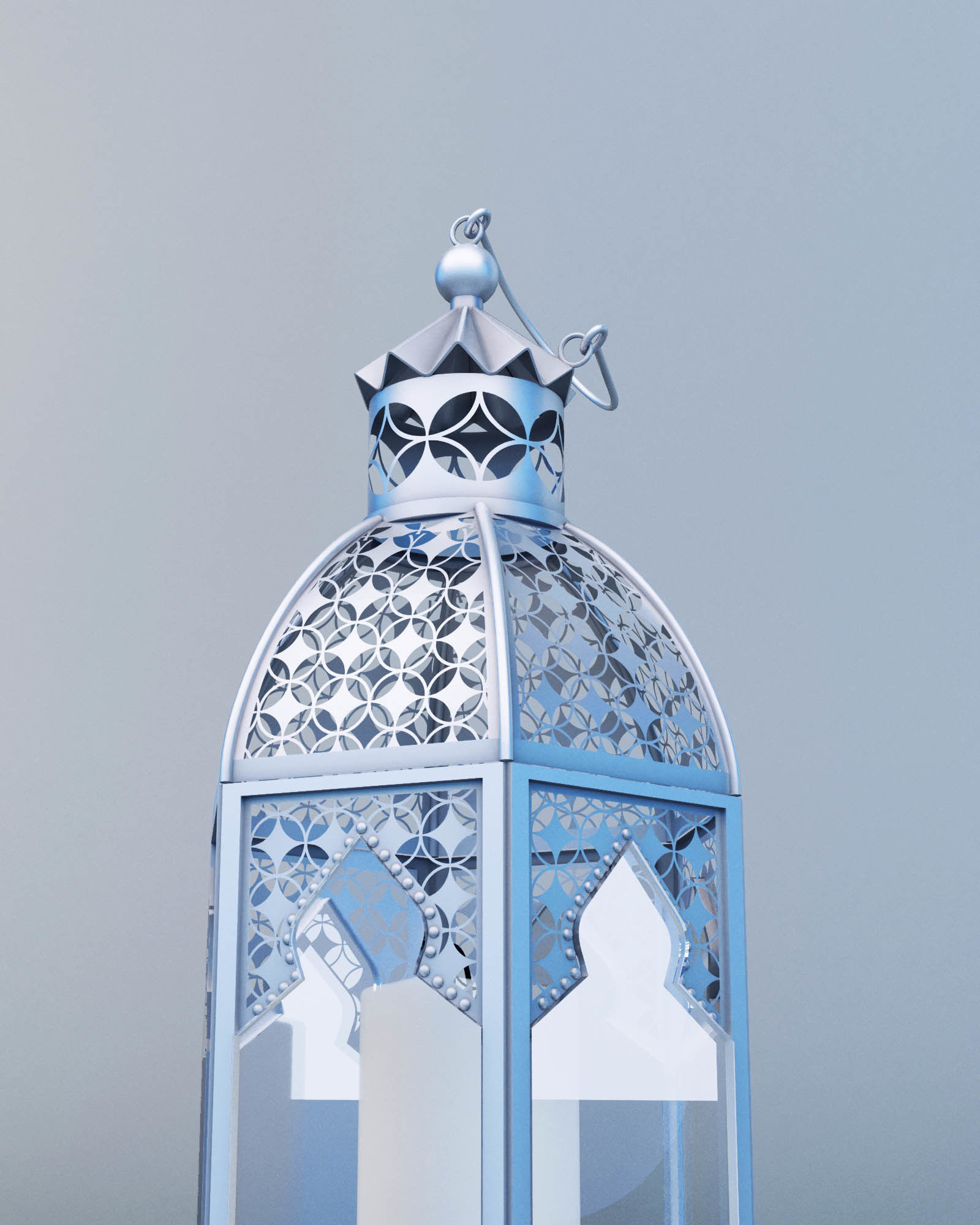 Lantern Moroccan Style Small 3D model_4