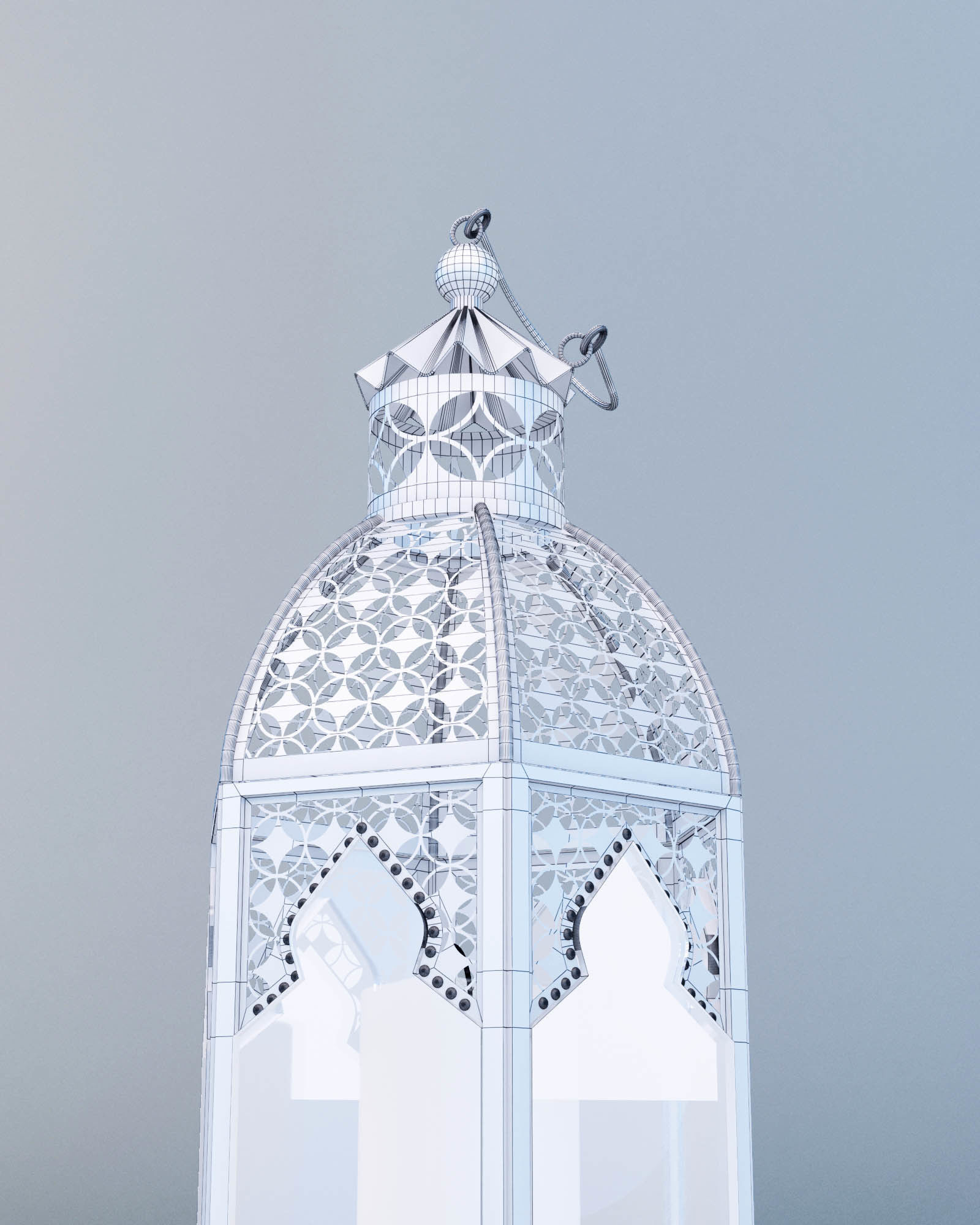 Lantern Moroccan Style Small 3D model_9